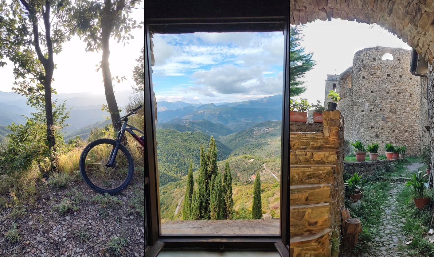 Tour dell'anima tra le viste panoramiche da Sanremo a Bajardo in mountain bike